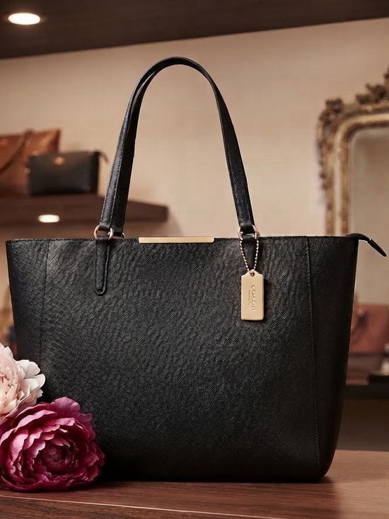 Coach Handbags - Coach Madison Saffiano East/West Tote